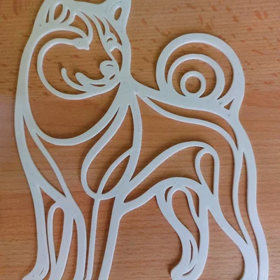Trang trí treo tường Dog Shiba inu 2 / Pes shiba inu 2