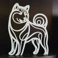Trang trí treo tường Dog Shiba inu 2 / Pes shiba inu 2 - Thumbnail 3