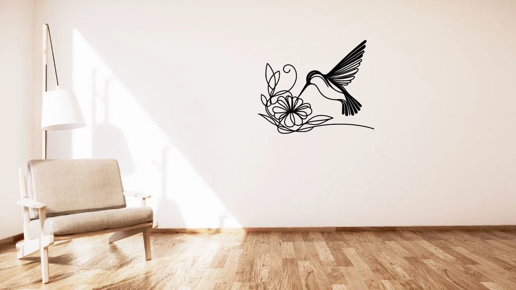 Trang trí tường chim ruồi (Hummingbird / Kolibřík) - Image 1