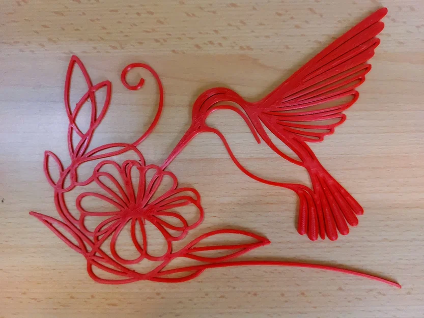 Trang trí tường chim ruồi (Hummingbird / Kolibřík) - Image 2