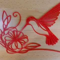 Trang trí tường chim ruồi (Hummingbird / Kolibřík) - Thumbnail 2