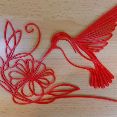 Trang trí tường chim ruồi (Hummingbird / Kolibřík)