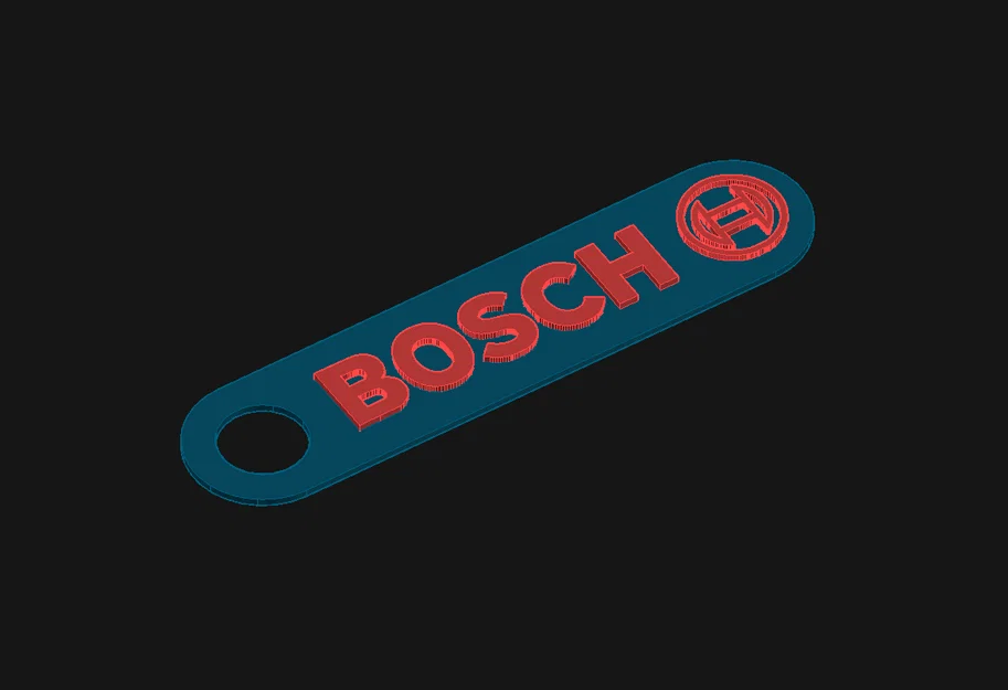 Móc khóa Bosch in 3D tinh tế - Phụ kiện đẳng cấp cho anh em kỹ thuật - Image 1