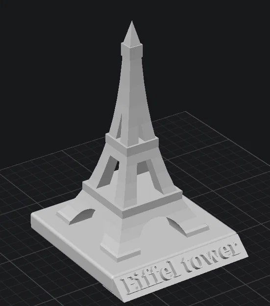 Mô hình tháp Eiffel trang trí để bàn - File in 3D STL - Image 1