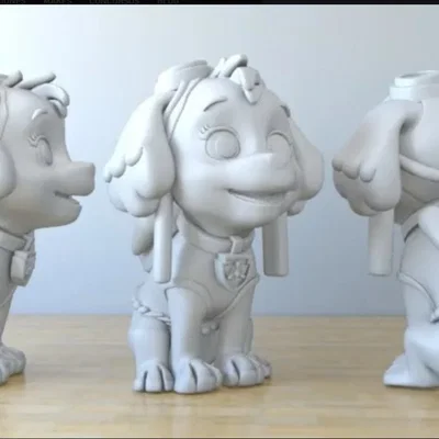 Mô hình Skye Paw Patrol đáng yêu cho máy in 3D