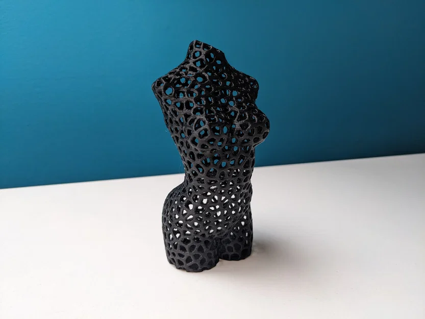 Mô hình điêu khắc cơ thể nữ nghệ thuật Voronoi (có đế vững chãi) - Image 1