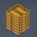 Hộp lưu trữ xếp chồng đa năng - Mô hình in 3D tiện lợi cho bàn làm việc - Thumbnail 1