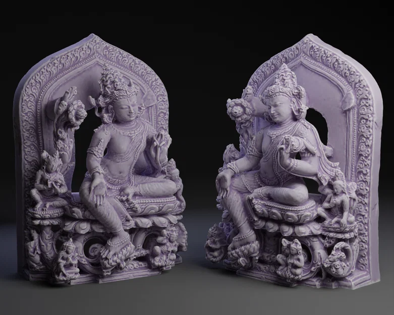 Mô hình 3D tượng Bồ Tát Quán Thế Âm tinh xảo - File in STL chất lượng - Image 1