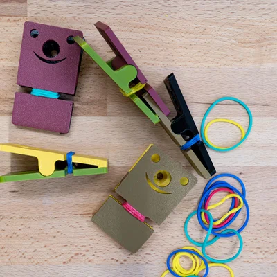 Kẹp giấy PAPER CLAMP (aka BINDER CLIP) in 3D