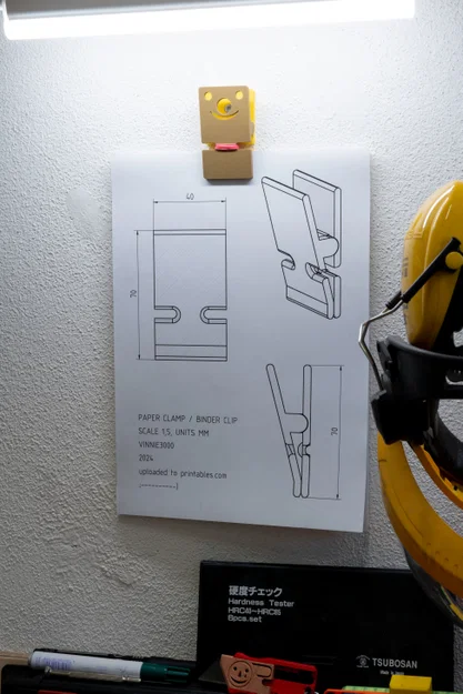 Kẹp giấy PAPER CLAMP (aka BINDER CLIP) in 3D - Image 6