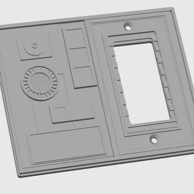 Galaxys Edge Panel Single switch cover Remix Small