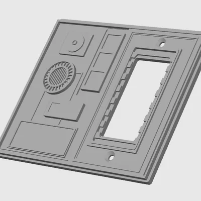 Galaxys Edge Panel Single switch cover Remix Small