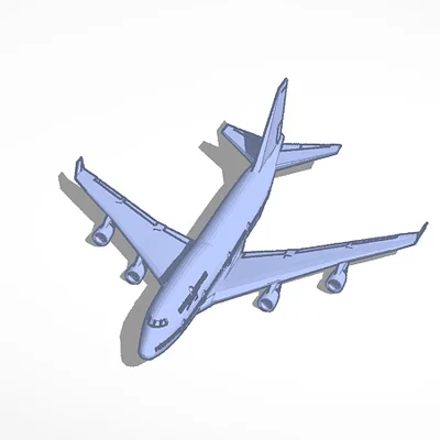 Mô hình máy bay hành khách 3D - File in chất lượng cao