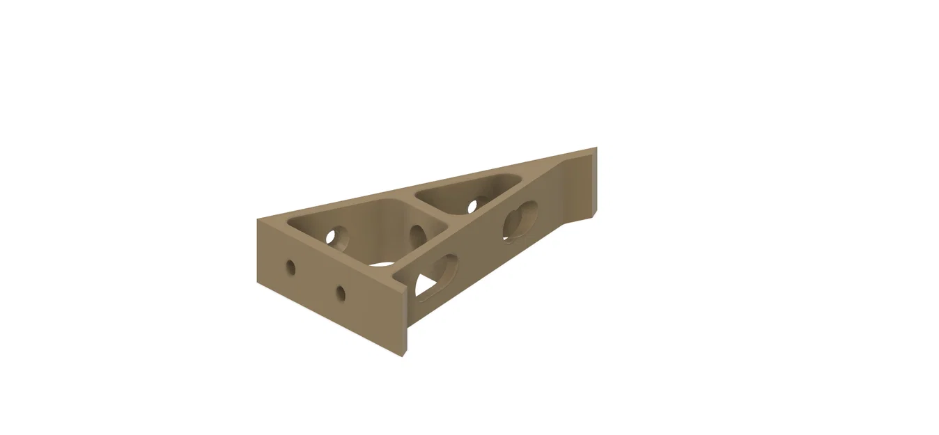 Ke đỡ kệ treo tường (Equerre pour étagère) in 3D chắc chắn, thẩm mỹ - Image 1