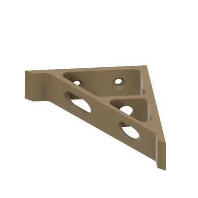 Ke đỡ kệ treo tường (Equerre pour étagère) in 3D chắc chắn, thẩm mỹ