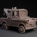 Mô hình 3D xe cứu hộ Mater từ phim hoạt hình Cars cực đẹp - Thumbnail 1