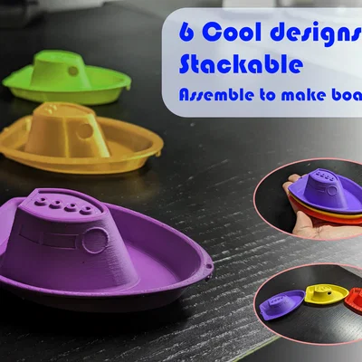 Thuyền Đồ Chơi Xếp Chồng (Stackable Toy Boat)