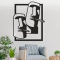 Tranh treo tường nghệ thuật Moai độc đáo phong cách tối giản - Thumbnail 1