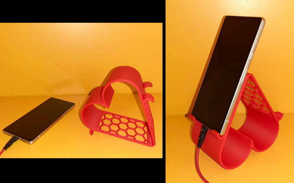 Giá đỡ điện thoại hình trái tim (Heart Phone Stand) in 3D đẹp mắt - Image 1