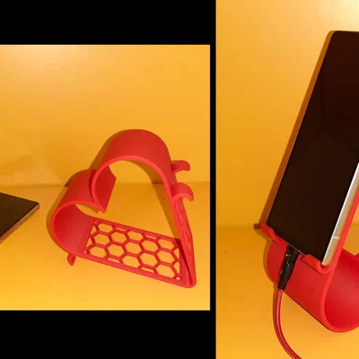 Giá đỡ điện thoại hình trái tim (Heart Phone Stand) in 3D đẹp mắt