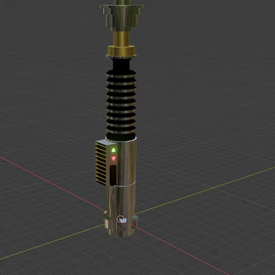 Mô hình 3D kiếm ánh sáng Luke Skywalker - Lightsaber Star Wars