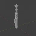 Mô hình 3D kiếm ánh sáng Luke Skywalker - Lightsaber Star Wars - Thumbnail 2