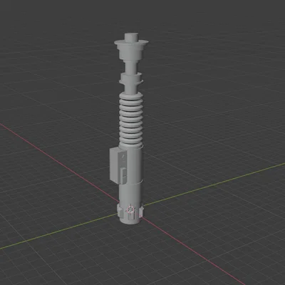 Mô hình 3D kiếm ánh sáng Luke Skywalker - Lightsaber Star Wars