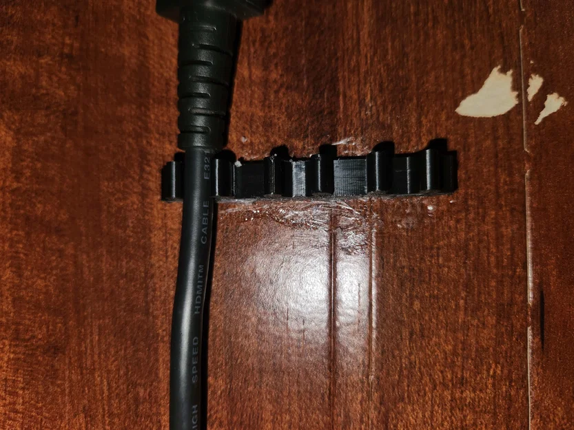 Kẹp giữ dây cáp HDMI 3D in - Giải pháp quản lý dây cáp gọn gàng - Image 1