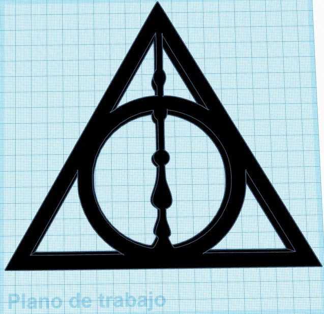 Mô hình 3D biểu tượng Bảo bối Tử thần Harry Potter độc đáo - Image 1