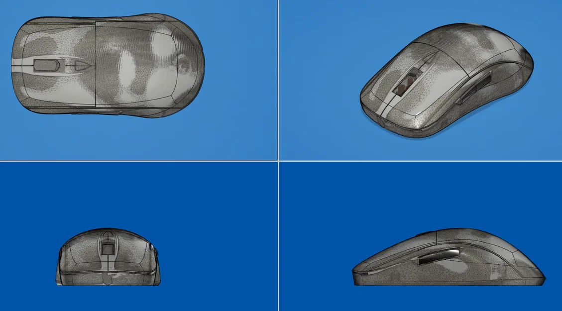 ZS-A1 – Chuột wireless đối xứng in 3D cho Logitech G305 - Image 3