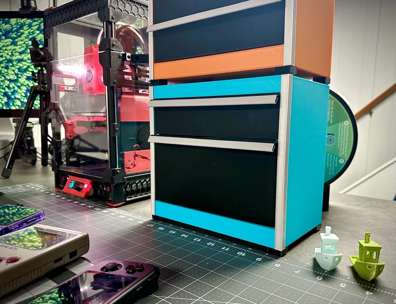 Hộp dụng cụ mini để bàn Gridfinity Remix - Ngăn kéo cao gấp đôi - Image 1