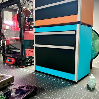 Hộp dụng cụ mini để bàn Gridfinity Remix - Ngăn kéo cao gấp đôi