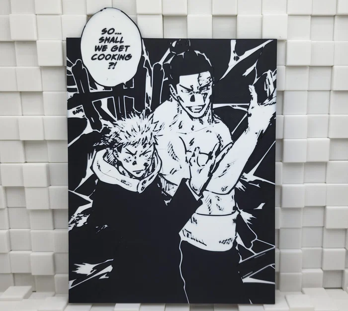 Mô hình in 3D Yuji Itadori và Todo - Jujutsu Kaisen Multicolor - Image 1