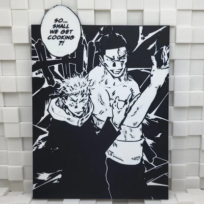 Mô hình in 3D Yuji Itadori và Todo - Jujutsu Kaisen Multicolor
