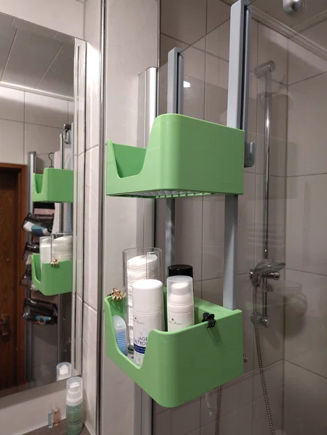 Khay treo nhà tắm 3D thông minh - Shower basket Cutout - Image 1