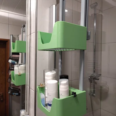 Khay treo nhà tắm 3D thông minh - Shower basket Cutout