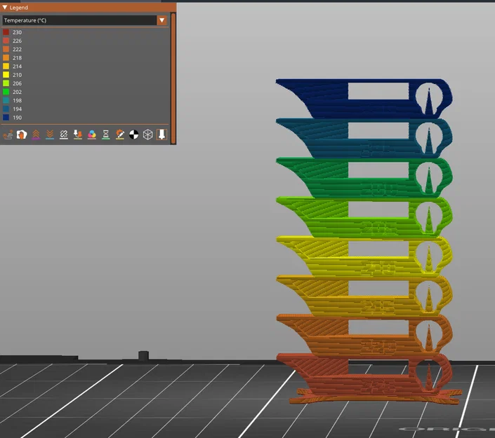 MK4, PLA, nozzle 0.4, Input Shaper - Temperature Tower - Image 1