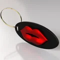 Móc khóa hình đôi môi (Kiss keychain) - Phụ kiện in 3D cá tính - Thumbnail 4