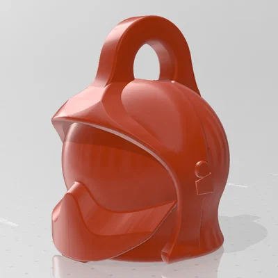 Móc khóa 3D hình mũ bảo hộ lính cứu hỏa độc đáo và ý nghĩa