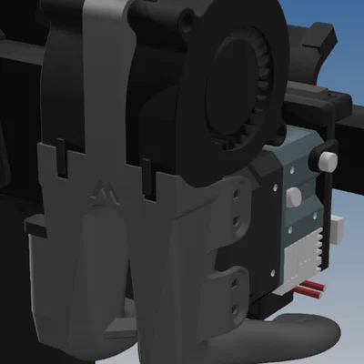 TOR - Ống Dẫn Gió cho Creality Sprite Extruder, Dual 5015 Fans, Ender 3 S1 Pro