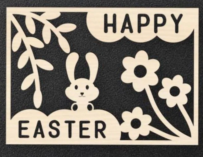 Mô hình trang trí Happy Easter 3D dễ thương cho mùa lễ Phục Sinh - Image 1