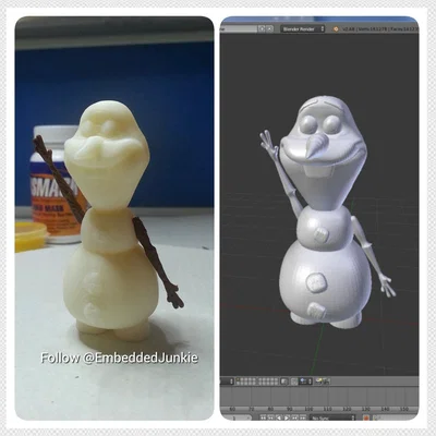Olaf (Người Tuyết) trong Disney Frozen - Mô hình in 3D