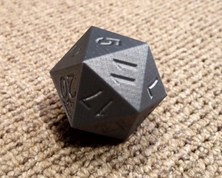 Parametric Easy-Print D20 – D20 tham số hoá dễ in, không cần support - Image 1