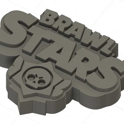 Mô hình logo Brawl Stars 3D trang trí bàn làm việc cực chất
