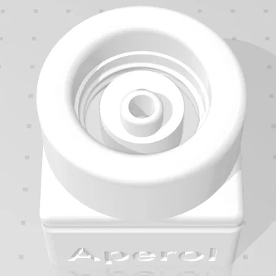 Khối điều tiết Ventilblock cho chai Aperol thiết kế tối ưu