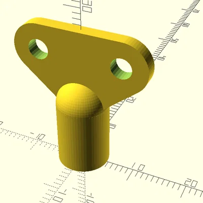 Chìa khóa tam giác 3D tiện lợi cho tủ điện và tủ ga