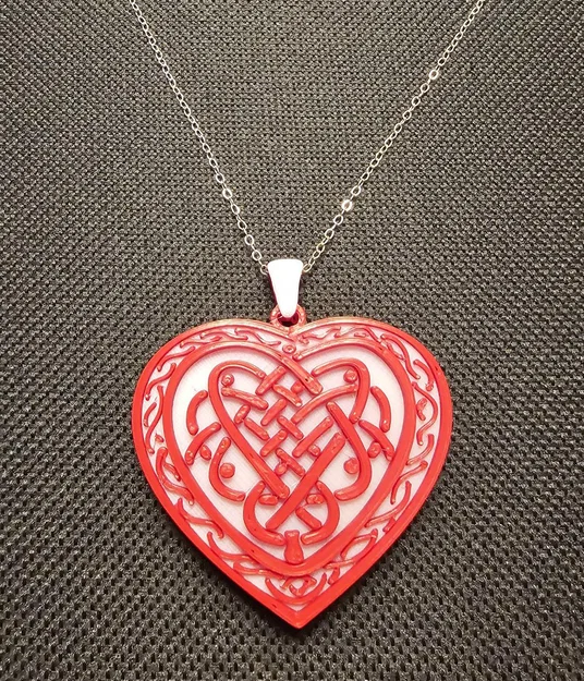Mặt dây chuyền trái tim Valentine (Valentine Heart Pendant) - Image 1
