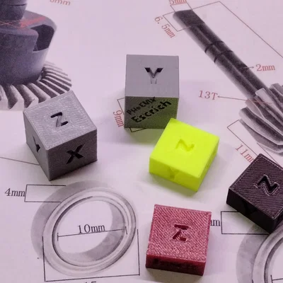Calibration cubes, Cubos de calibración (Khối lập phương cân chỉnh)