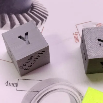 Calibration cubes, Cubos de calibración (Khối lập phương cân chỉnh)