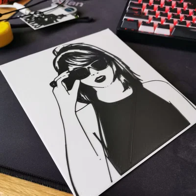 Decor Silhouette Taylor Swift đa màu